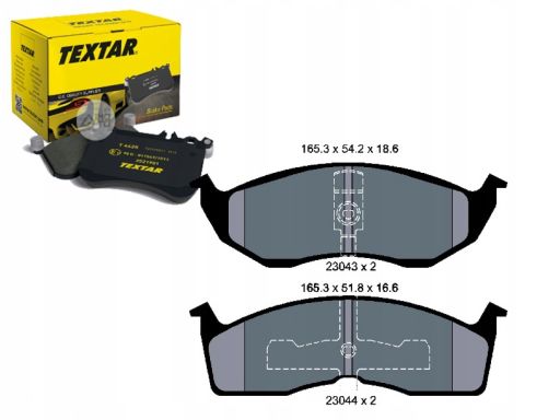 2304301 Klocek Hamulcowy Kpl. Textar