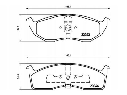 2304301 Klocek Hamulcowy Kpl. Textar