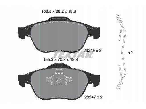 2324502 Klocek Hamulcowy Kpl. Textar
