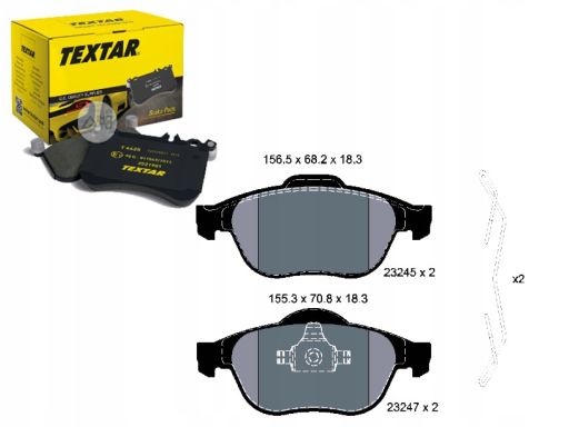 2324502 Klocek Hamulcowy Kpl. Textar