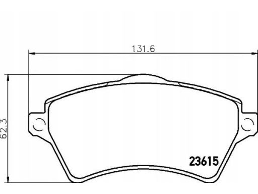 2361501 Klocek Hamulcowy Kpl. Textar