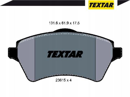 2361501 Klocek Hamulcowy Kpl. Textar