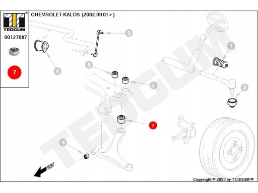 00127887 Tuleja Wahacza Ted-Gum