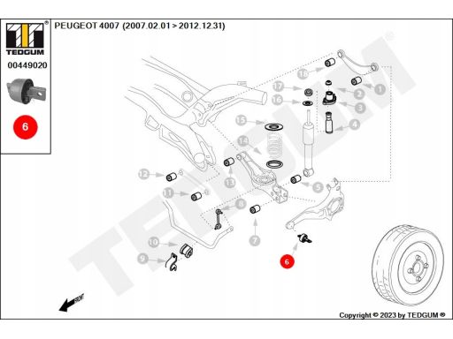 00449020 Tuleja Wahacza Ted-Gum