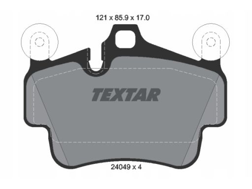 2404903 Klocek Hamulcowy Kpl. Textar