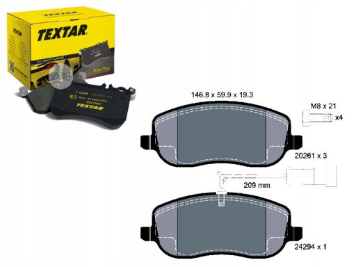 2429401 Klocek Hamulcowy Kpl. Textar