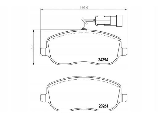 2429401 Klocek Hamulcowy Kpl. Textar