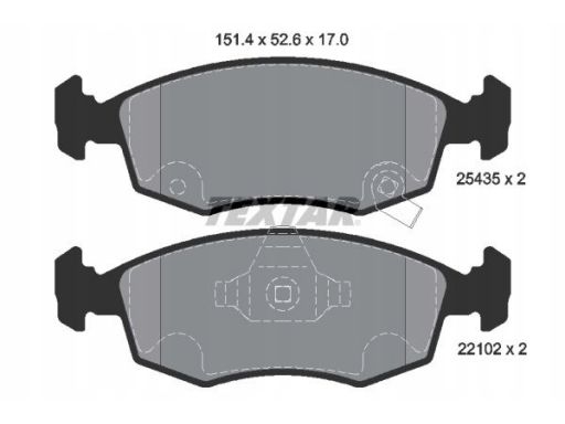 2543501 Klocek Hamulcowy Kpl. Textar