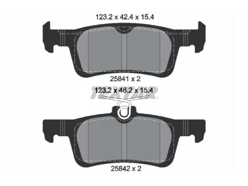 2584101 Klocek Hamulcowy Kpl. Textar