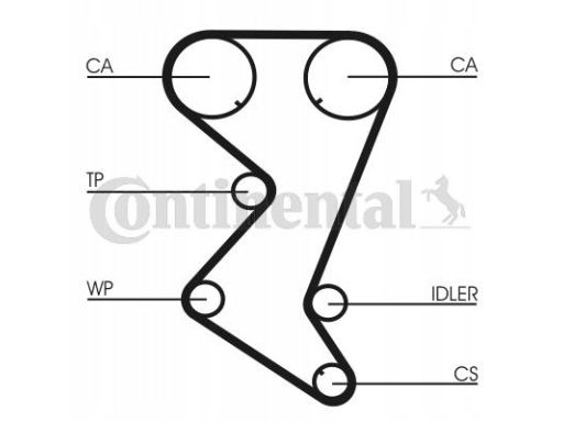 Ct1110K2 Zestaw Paska Rozrządu Continental Ctam Con
