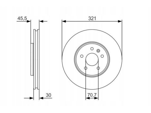 0 986 479 667 Tarcza Hamulcowa Bosch