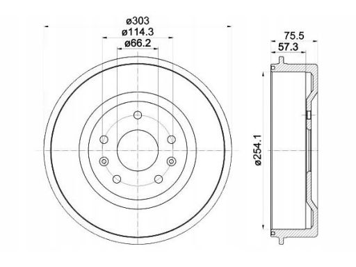94032800 Bęben Hamulcowy Textar