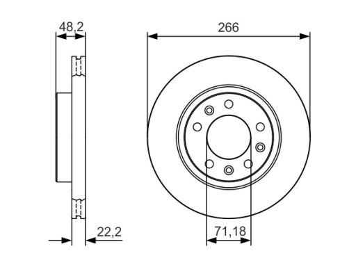 0 986 479 C34 Tarcza Hamulcowa Bosch