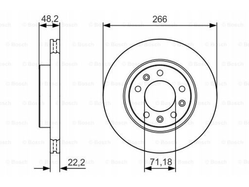 0 986 479 C34 Tarcza Hamulcowa Bosch