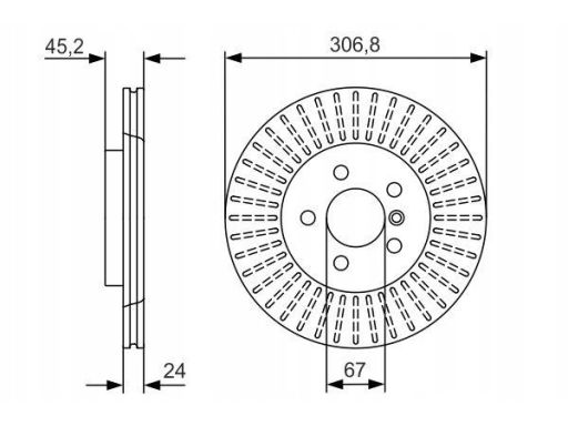 0 986 479 C93 Tarcza Hamulcowa Bosch