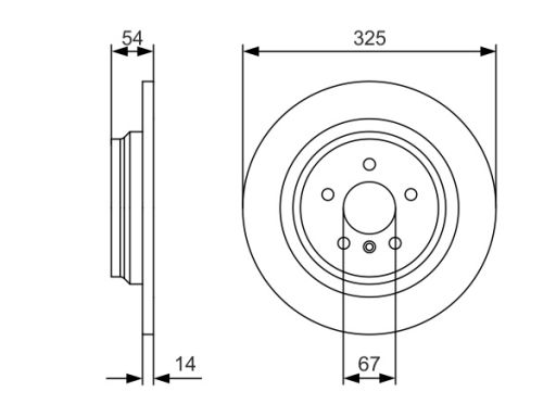 0 986 479 D10 Tarcza Hamulcowa Bosch
