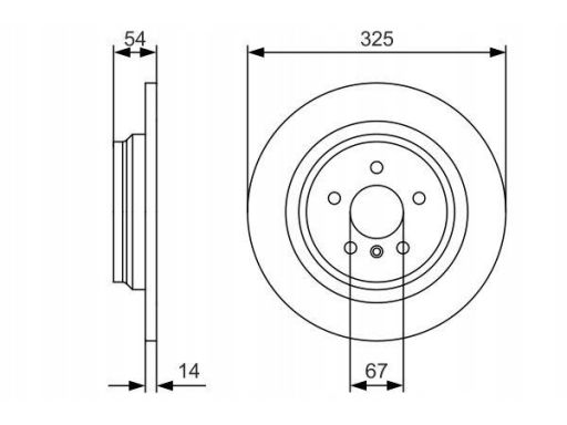 0 986 479 D10 Tarcza Hamulcowa Bosch