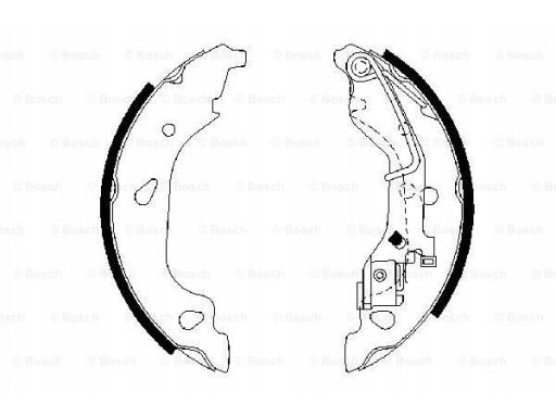 0 986 487 596 Szczęki Hamulcowe Kpl. Bosch