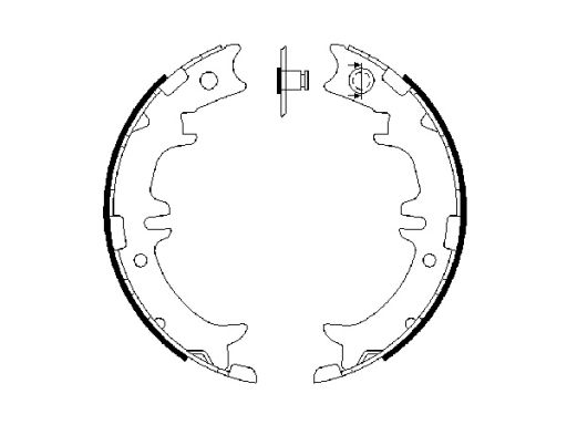 0 986 487 615 Szczęki Hamulca Postojowego Kpl. Bosch