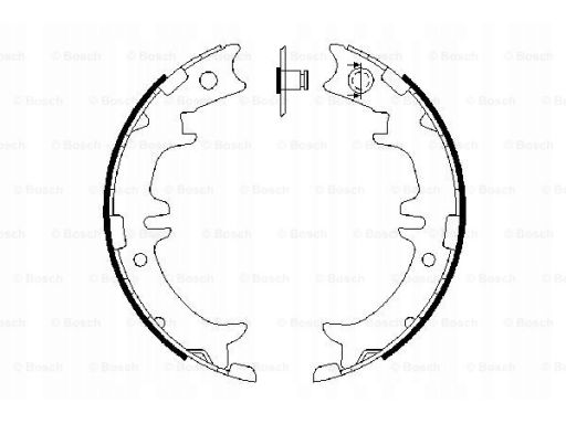 0 986 487 615 Szczęki Hamulca Postojowego Kpl. Bosch