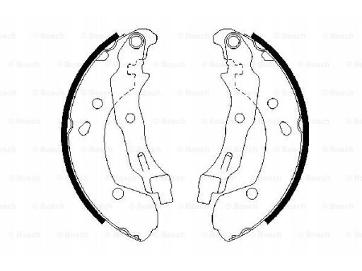 0 986 487 668 Szczęki Hamulcowe Kpl. Bosch