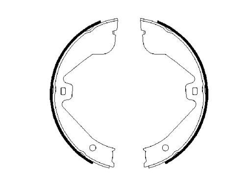 0 986 487 705 Szczęki Hamulca Postojowego Kpl. Bosch