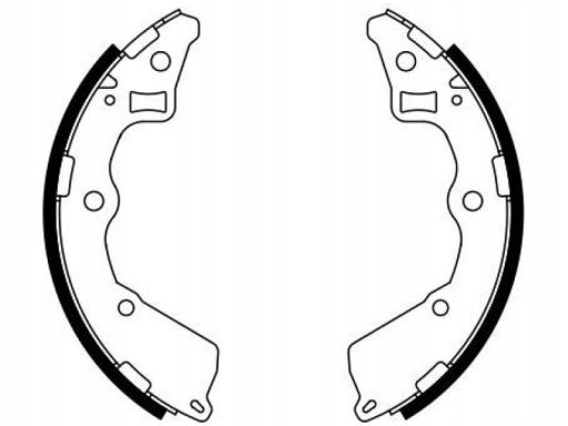 0 986 487 757 Szczęki Hamulcowe Kpl. Bosch