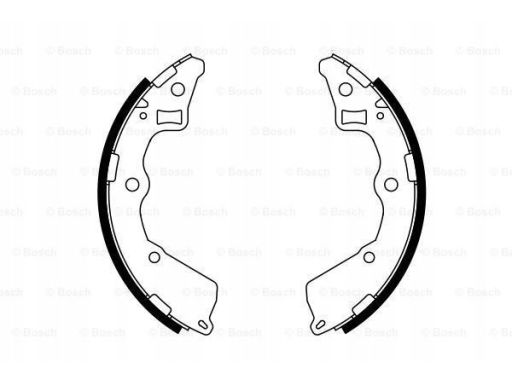 0 986 487 757 Szczęki Hamulcowe Kpl. Bosch