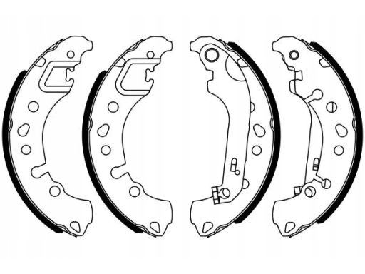 0 986 487 961 Szczęki Hamulcowe Kpl. Bosch