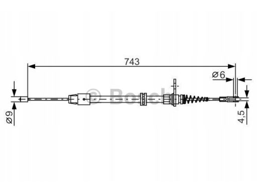 1 987 482 329 Linka Hamulca Postojowego Bosch