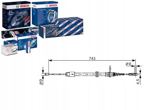1 987 482 329 Linka Hamulca Postojowego Bosch