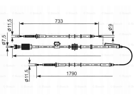 1 987 482 803 Linka Hamulca Postojowego Bosch
