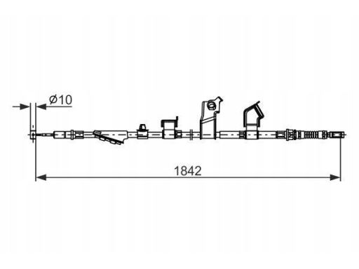 1 987 482 911 Linka Hamulca Postojowego Bosch