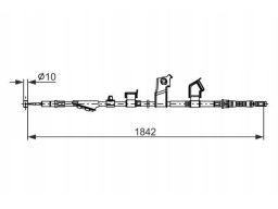 1 987 482 911 Linka Hamulca Postojowego Bosch