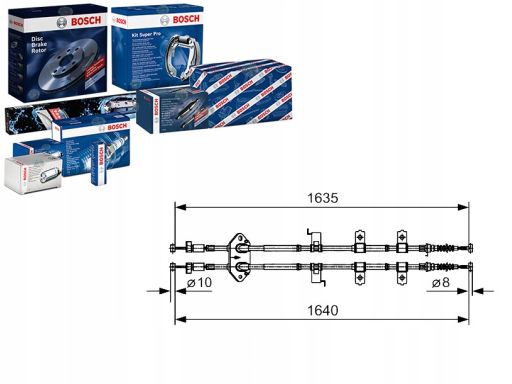 1 987 482 054 Linka Hamulca Postojowego Bosch