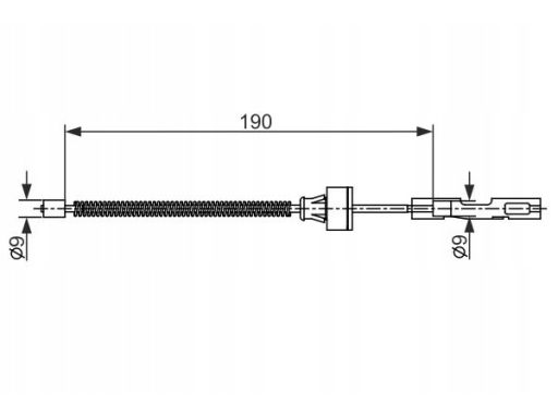 1 987 482 561 Linka Hamulca Postojowego Bosch