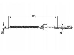 1 987 482 561 Linka Hamulca Postojowego Bosch