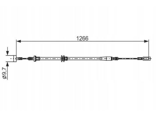 1 987 482 894 Linka Hamulca Postojowego Bosch
