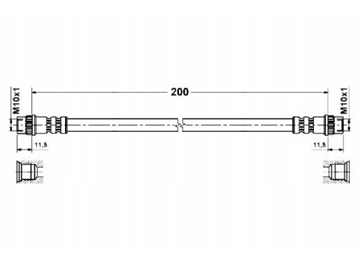 24.5229-0200.3 Przewód Hamulcowy Elastyczny Ate