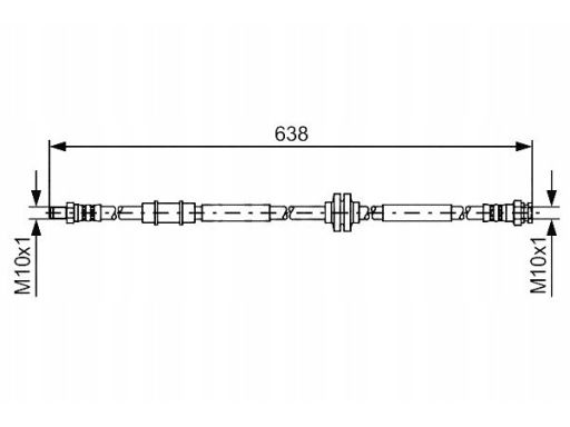 1 987 481 399 Przewód Hamulcowy Elastyczny Bosch