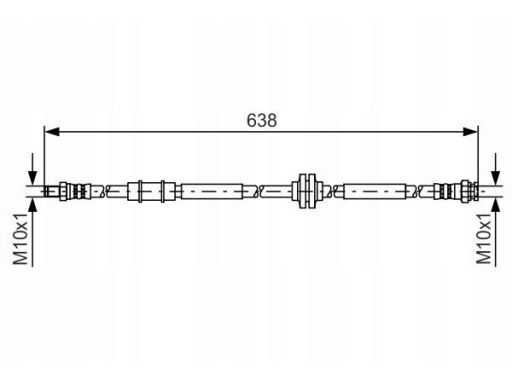 1 987 481 399 Przewód Hamulcowy Elastyczny Bosch