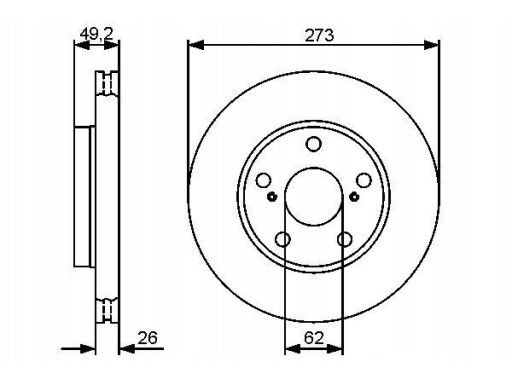 0 986 479 425 Tarcza Hamulcowa Bosch