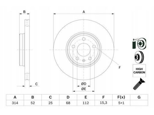 0 986 479 467 Tarcza Hamulcowa Bosch