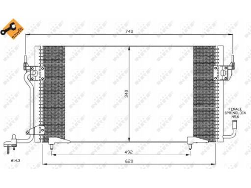 35439 Skraplacz Klimatyzacji Nrf
