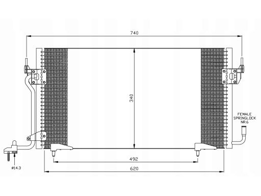 35439 Skraplacz Klimatyzacji Nrf