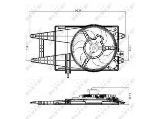 47243 Wentylator Chłodnicy Silnika Nrf