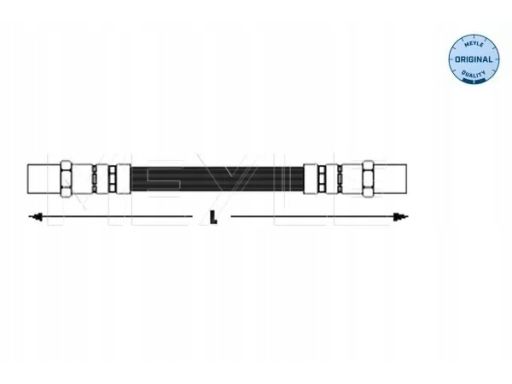 100 611 0002 Przewód Hamulcowy Elastyczny Meyle
