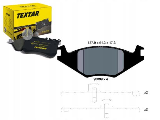 2088902 Klocek Hamulcowy Kpl. Textar