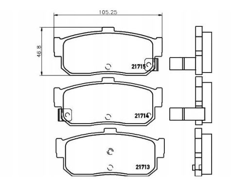 2171301 Klocek Hamulcowy Kpl. Textar