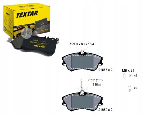 2188801 Klocek Hamulcowy Kpl. Textar